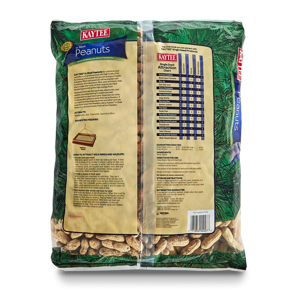 Whole Peanuts in Shell for Wild Birds, Two 5 Pound Bags Q635581