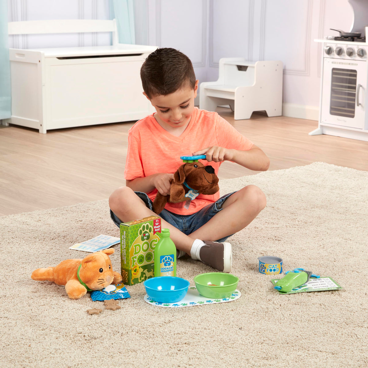 Feeding and Grooming Pet Care Play Set V799939